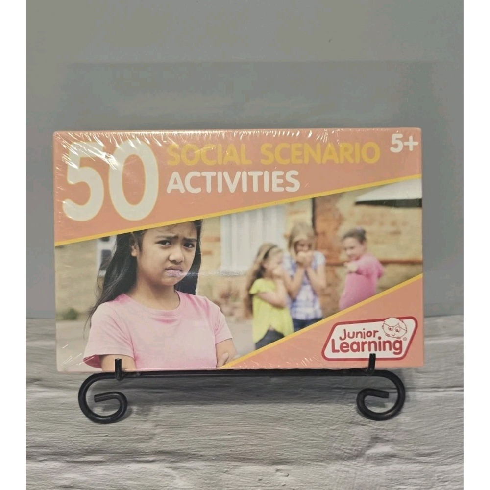 Junior Learning Social Scenario Activities 50 Double-sided Flash Cards - Picture 1 of 5